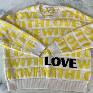 Maje “Love” sweater